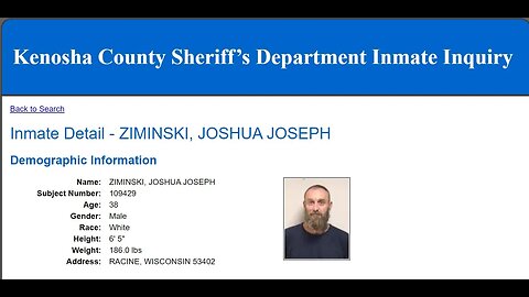 BREAKING RITTENHOUSE: First shooter Joshua Ziminski going to jail!