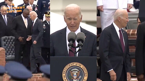 They run our government: Sour face creepy Biden and out of place laughing Kamala.