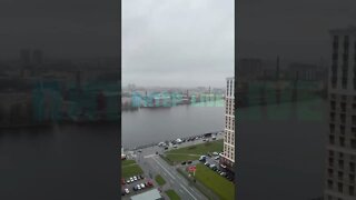 Public Nuclear alert test under away today in St Petersburg, Russia