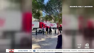 Wedding proposal on Las Vegas Strip