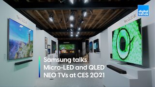 Samsung talks Micro-LED and QLED NEO TVs at CES 2021