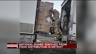 Michigan National Guard deployed to deliver free food in Detroit, then pulled