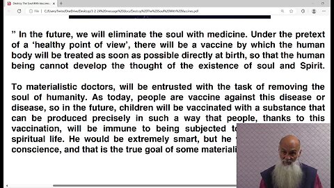VACCINES To ELIMINATE THE SOUL ~ Department of Defense U.S.A.