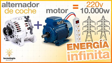 Generador de Energía Perpetua con un alternador de coche 💡💡💡| Energía Libre | Liberty Engine #1