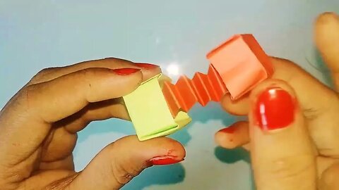 How to make MINI origami BUTTON TOY NO GLUE - origami pop it - origami fidget toys - DIY