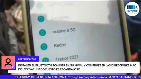 La Quinta Columna - Programa 209 - direcciones MAC Bluetooh que emiten los “vacunados”