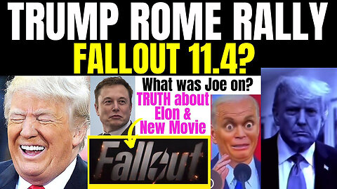 Trump Rome Rally Clues - What Was Joe On - 3/12/24..