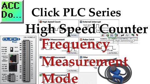 Click PLC High Speed Counter Input Frequency Measurement Mode