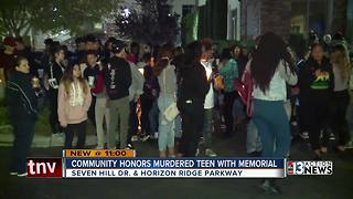 Memorial for teen reportedly murdered by father