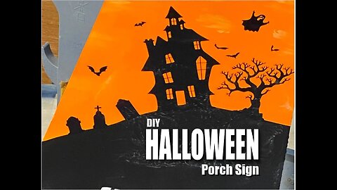 DIY Halloween Haunted House Porch Sign - Spooky Decor for Your Home!