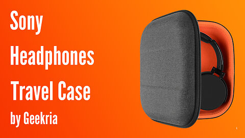 Sony Over-Ear Headphones Travel Case, Hard Shell Headset Carrying Case | Geekria