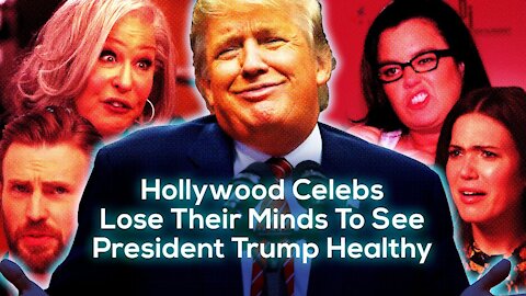 Hollywood Celebs Lose Their Minds To See President Trump Healthy