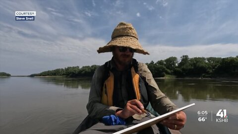 Kansas City artist canoes down the entire Missouri River, painting nation's hidden gems