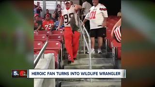 Browns fan turned opossum wrangler becomes overnight internet sensation