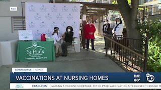 Vaccinations at San Diego County's nursing homes