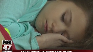 When to keep sick kids home from school