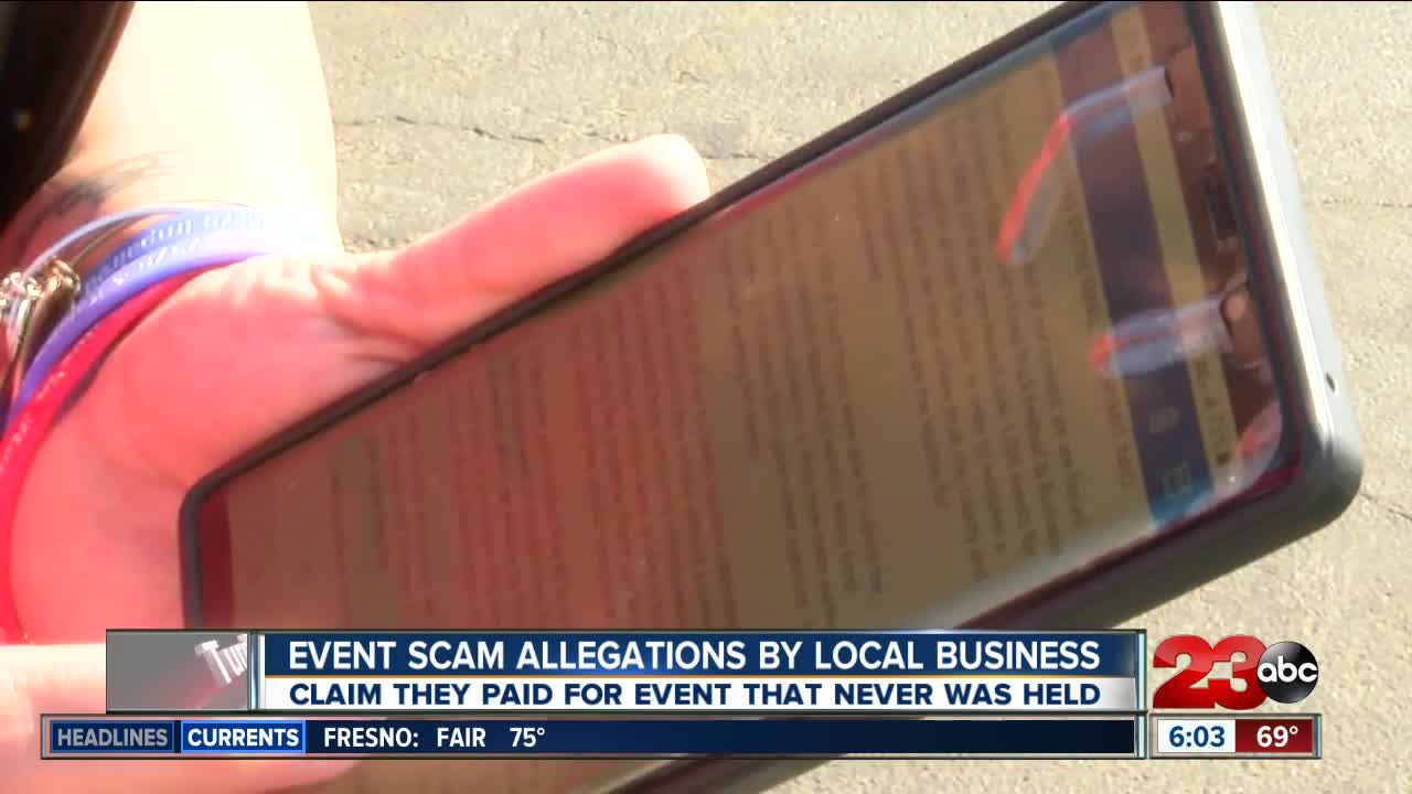 Event Scam Allegations By Local Business