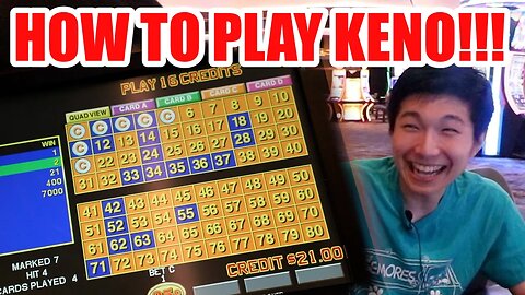 HOW TO PLAY KENO!! - Live Keno At Strat Las Vegas with Isaac #1