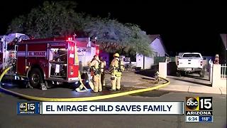 El Mirage girl honored for saving family from a house fire