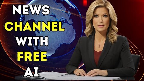How To Create A News Channel With FREE AI Tool | AI News Presenter