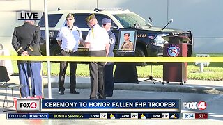 Preparations underway for ceremony to honor fallen trooper