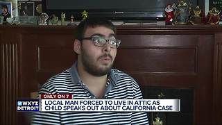 Local man forced to live in attic as child speaks out about California case