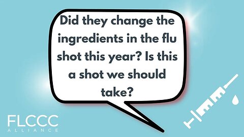 Did they change the ingredients in the flu shot this year? Is this a shot we should take?