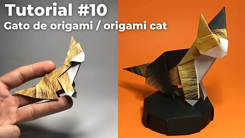 Tutorial #10 Gato de origami / origami cat