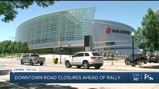 Downtown road closures ahead of rally