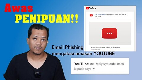 Waspada Penipuan! Email Phishing dari YouTube