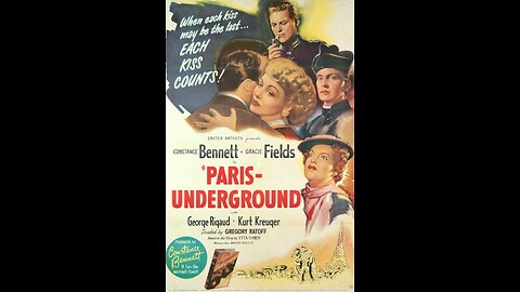 Paris Underground / Madame Pimpernel (1945) | American war film directed by Gregory Ratoff