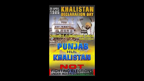 Punjab hul Khalistan, not fighting elections under #Indian constitution