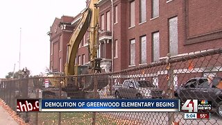 Demolition of Greenwood Elementary starts