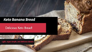 Keto Banana Bread - TASTE JUST LIKE REAL BANANA'S!