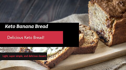 Keto Banana Bread - TASTE JUST LIKE REAL BANANA'S!