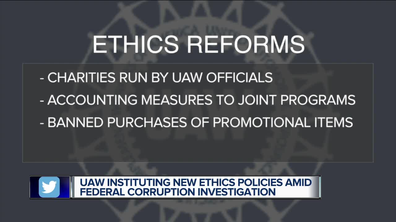 UAW announces ethics reforms amid federal investigation