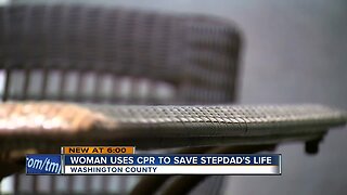 Washington County woman uses CPR to save stepdad's life