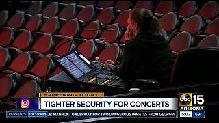 Security tightens to increase concert safety