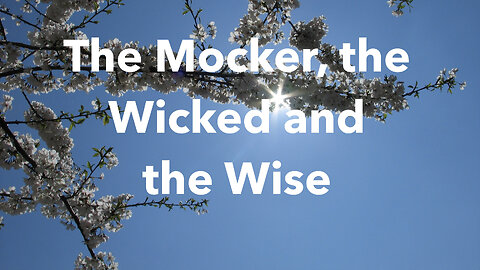 The Mocker, The Wicked And The Wise. Proverbs 9:7-12