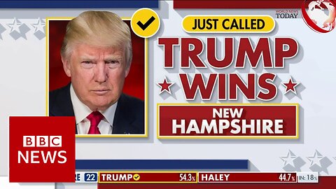Former President Trump projected to win New Hampshire primary | BBC News