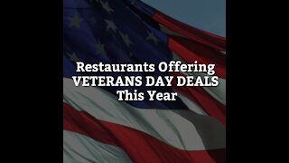 Restaurants Offering Veterans Day Deals This Year