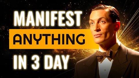 NEVILLE GODDARD - It Only Takes 3 Days To Manifest Anything