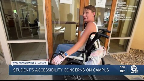 Palm Beach Atlantic University senior voices accessibility concerns on campus