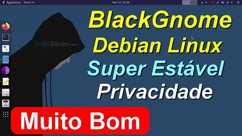 Black Gnome Linux revivido baseado no Debian. Distro com foco em Privacidade. Estável e Leve