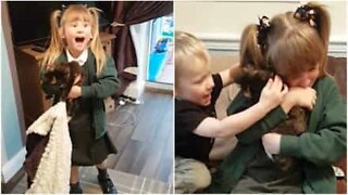 Girl cries when she gets two cats for her birthday