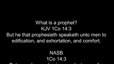 What is a prophet