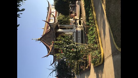Chinese Temple with Soccer
