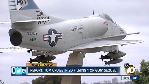 Report: Tom Cruise in San Diego filming "Top Gun" sequel