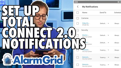 Setting up Total Connect 2.0 Notifications