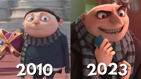 Evolution Of Gru In Minions/ Despicable Me Movies 2010-2023